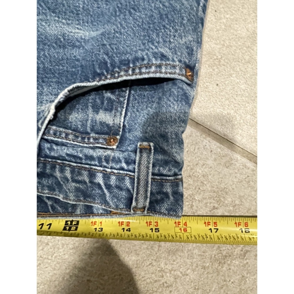 Levis 509 0217 Jeans‎ Mens Fits 32x33 Blue Whisker Fade Made In USA Orange Tab - Picture 3 of 6